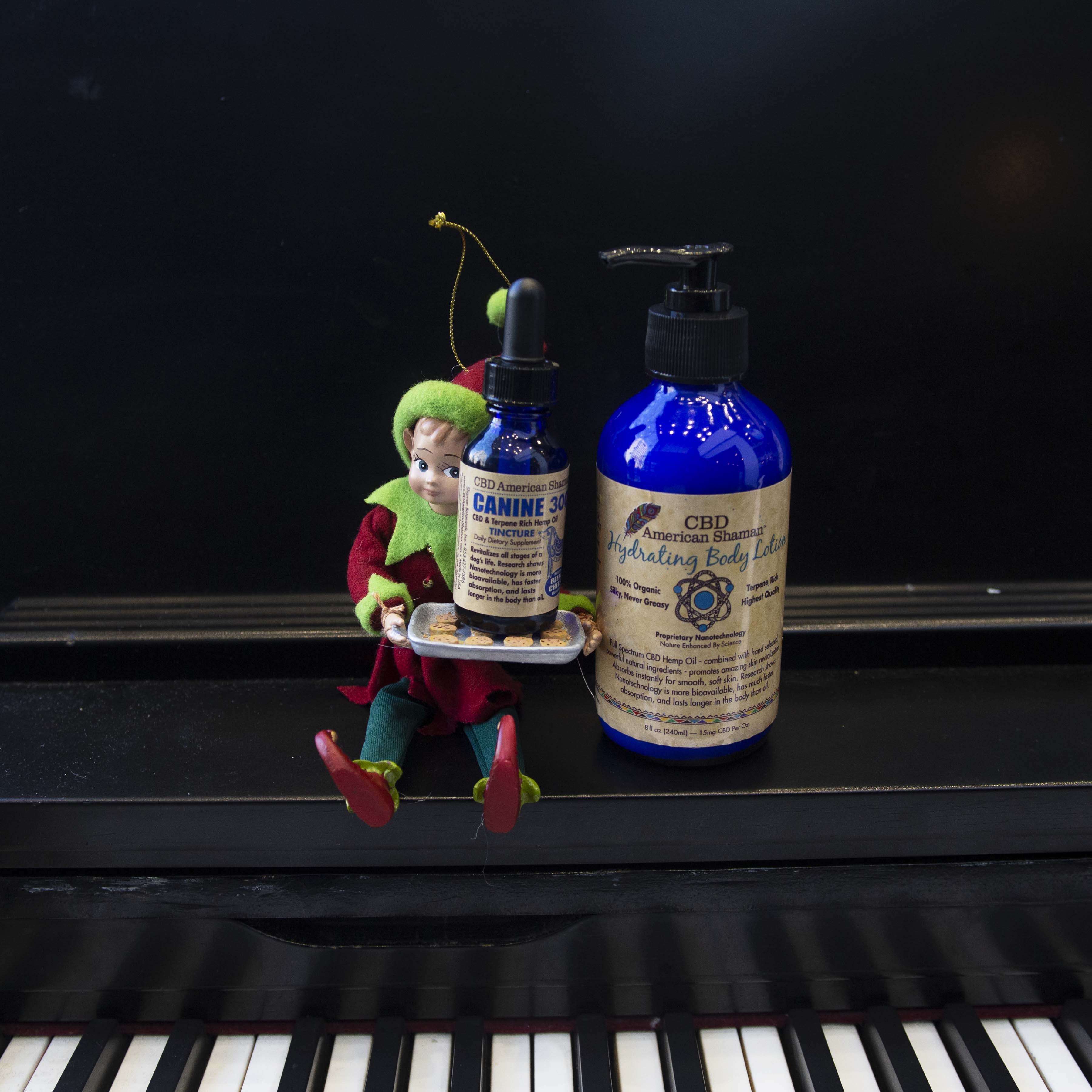 elf with cbd lotion